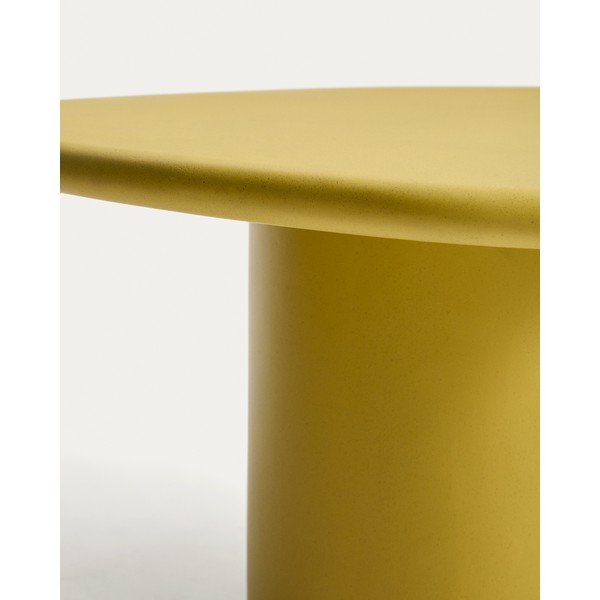 Beton kerti dohányzóasztal 77x83 cm Macarella – Kave Home-image-4