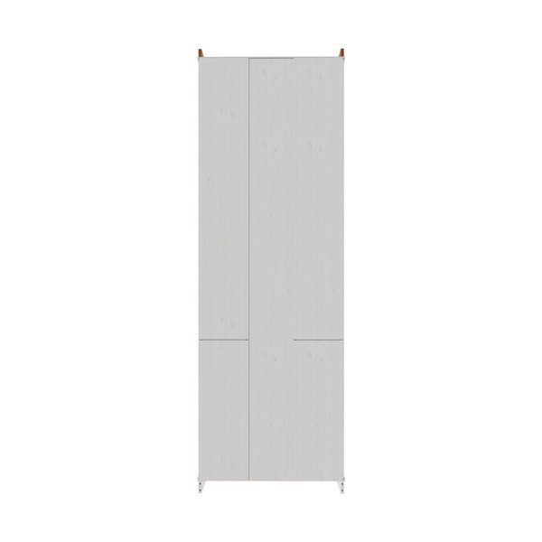 Fehér-borostyán színű borovi fenyő szekrény 74x223x37 cm Anita – Støraa-image-4