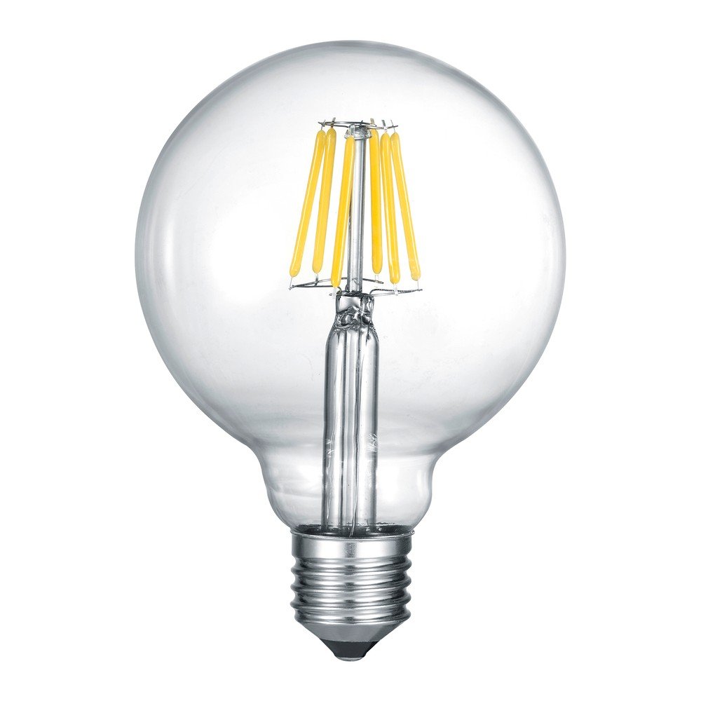 Meleg fehér LED-szálas izzó E27, 7 W Globe – Trio