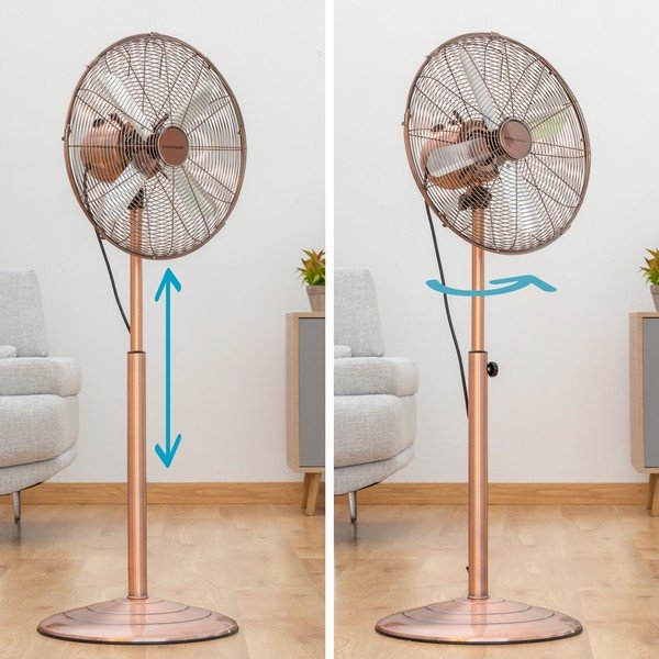 Retro rézszínű állítható ventilátor - InnovaGoods-image-1