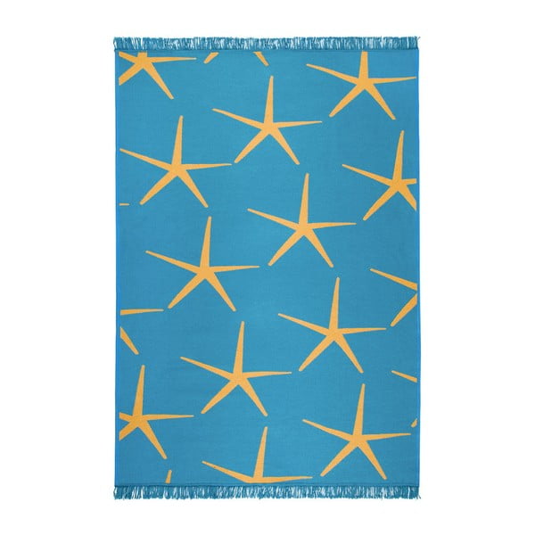 Starfish kék-sárga kétoldalas szőnyeg, 80 x 150 cm