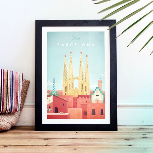 Poszter Barcelona, 30 x 40 cm - Travelposter-image-1