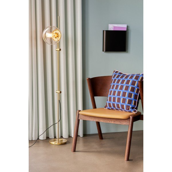 Sárgaréz színű állólámpa üveg búrával (magasság 147 cm) Bubble – Hübsch-image-1