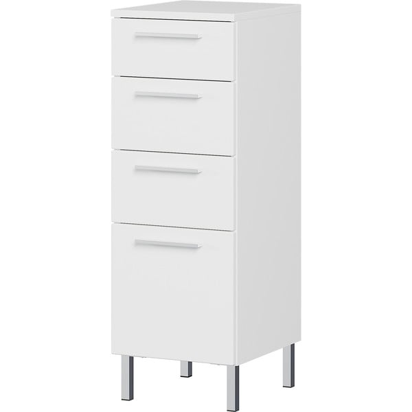 Fehér alacsony fürdőszoba szekrény 30x86 cm Arvada – Germania-image-1