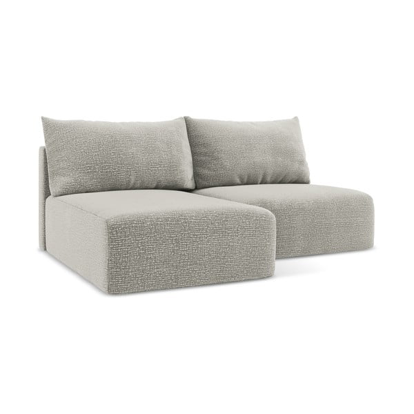 Világosszürke kinyitható-tárolóhelyes sarokkanapé (bal oldali) Kalena – Makamii-image-1