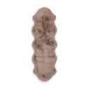 Világosbarna szintetikus futószőnyeg 60x180 cm Super Teddy – Think Rugs