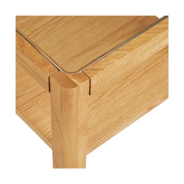 Tárolóasztal üveg asztallappal 40x40 cm Lourmarin – House Nordic-image-4