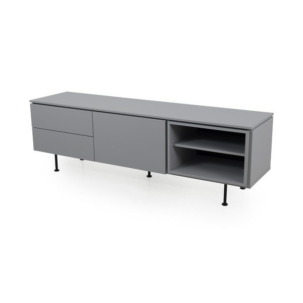 Plain szürke komód, szélesség 180 cm - Tenzo-image-1