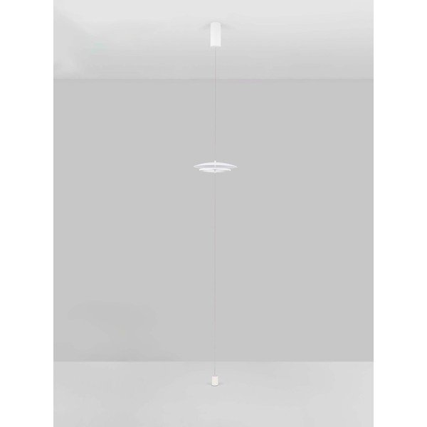 Matt fehér alumínium LED dimmelhető állólámpa (magasság 330 cm) Olos – Nova Luce-image-4