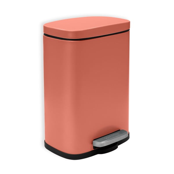 Terrakotta színű acél pedálos szemetes 5 l   Akira – Spirella
