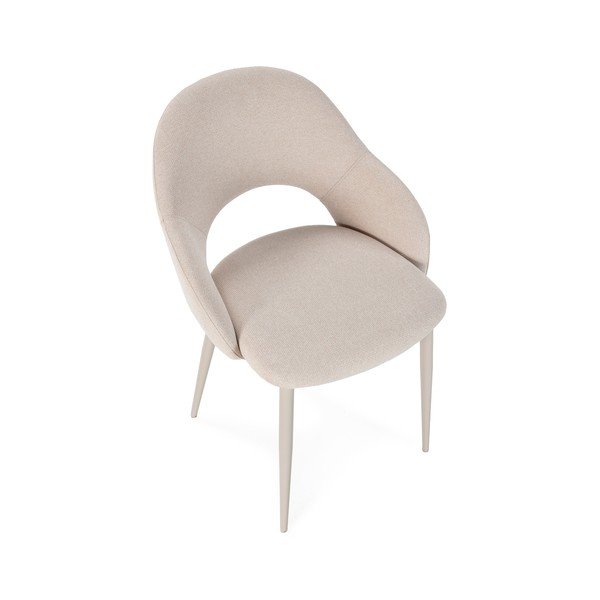 Bézs kárpitozott étkezőszék szett 2 db-os Lia – Marckeric-image-3