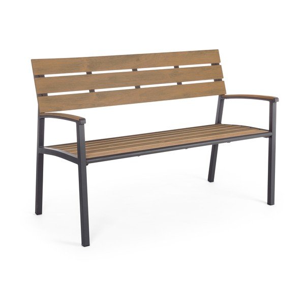 Natúr színű fém kerti pad Isak – Bizzotto-image-2