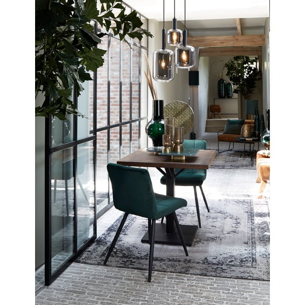 Szürke mennyezeti lámpa üveg búrával ø 21 cm Lekar – Light & Living-image-4