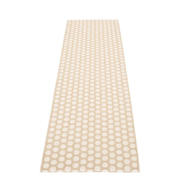 Bézs-krémszínű kültéri-beltéri futószőnyeg 70x250 cm Noa Beige Vanilla – Pappelina