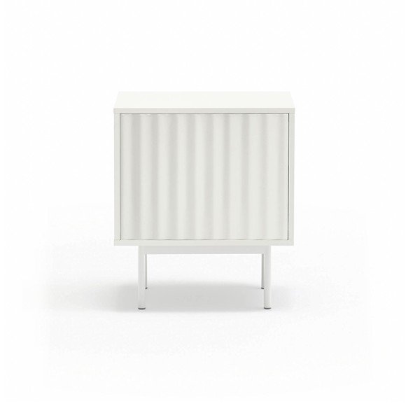 Fehér matt éjjeliszekrény Sierra – Teulat
