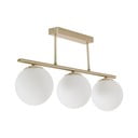 Fehér-aranyszínű mennyezeti lámpa üveg búrával ø 14 cm Mahala – Kave Home