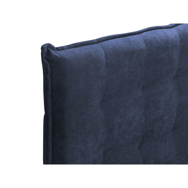Sötétkék boxspring ágy tárolóhellyel 200x200 cm Echaveria – Mazzini Beds-image-4