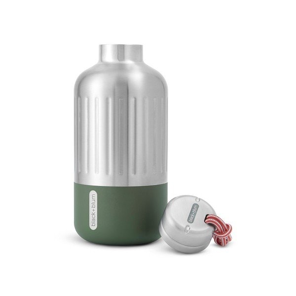 Ezüstszínű rozsdamentes acél termopalack 650 ml Explorer – Black + Blum-image-4