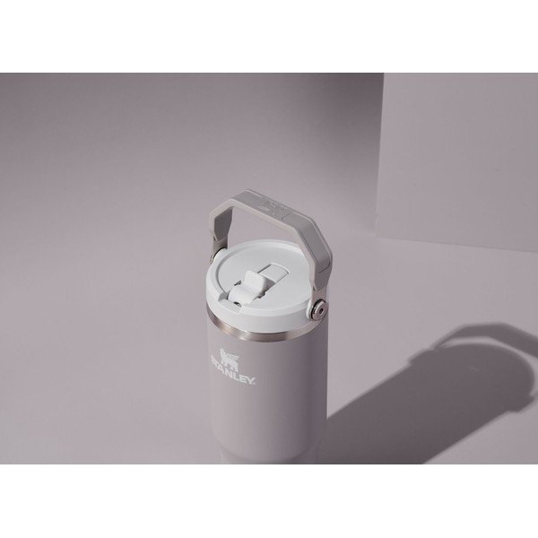 Világosszürke rozsdamentes acél termosz 410 ml IceFlow™ Flip Straw 2.0 Tumbler Ash – Stanley-image-1