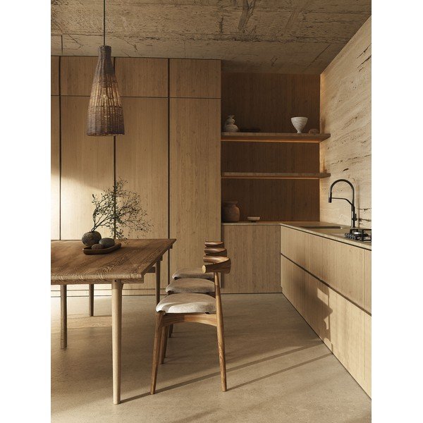 Natúr színű rattan függőlámpa ø 19,5 cm Rielo – Nova Luce-image-2