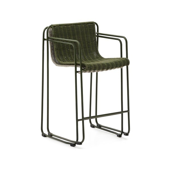 Zöld fém kerti bárszék Maurina – Kave Home-image-3