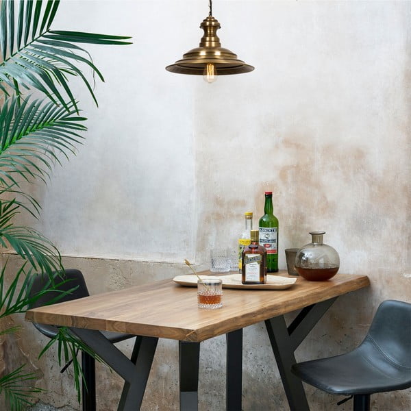 Bronzszínű függőlámpa fém búrával ø 39 cm Obyla – Opviq lights-image-1