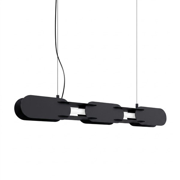 Fekete fém LED függőlámpa CHAIN – Thoro