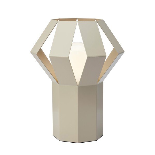 Bézs fém asztali lámpa fém búrával (magasság 27 cm) Octa – Markslöjd