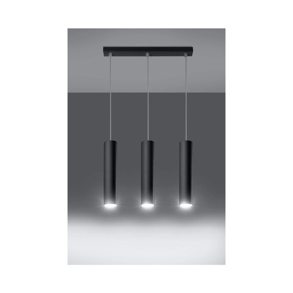 Fekete fém függőlámpa Castro – Sollux-image-1