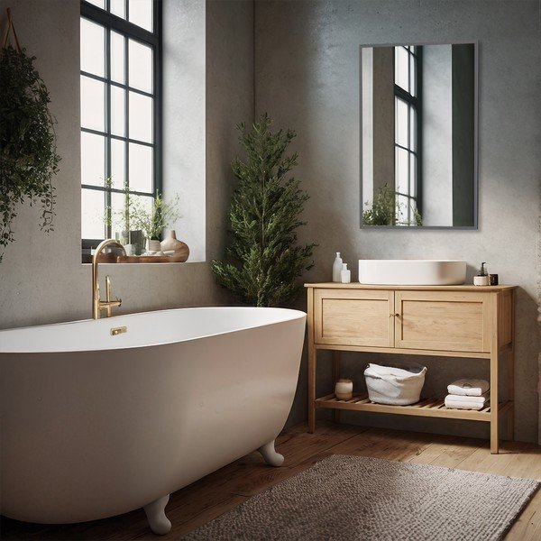 Fali tükör 52x72 cm Grey – knor-image-1