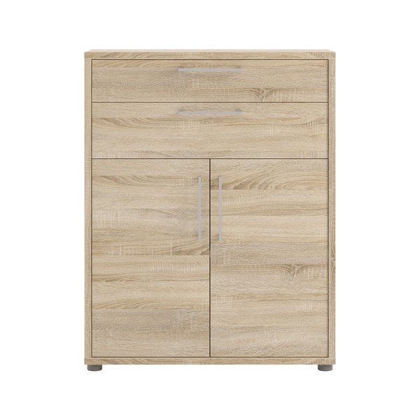 Natúr színű moduláris könyvespolc tölgyfa dekorral 89x113 cm Prima – Tvilum-image-2