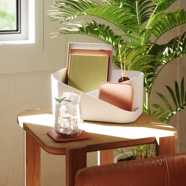 Fehér műanyag fürdőszobai rendszerező kozmetikumokhoz Glam – Umbra-image-3