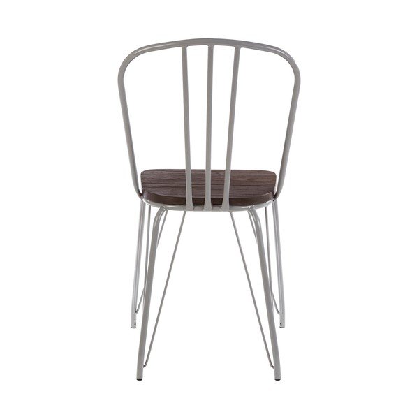 Szürke-sötét natúr színű szilfa étkezőszék District – Premier Housewares-image-4