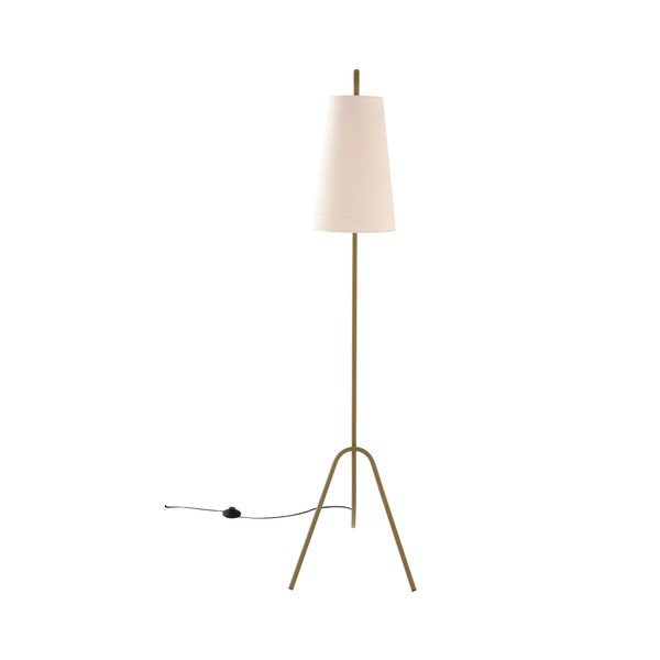 Khaki-krémszínű textil állólámpa hajlítható szerkezettel (magasság 154 cm) Vivienne – Jotex-image-3