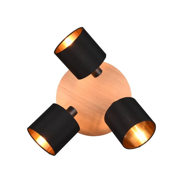 Fekete-natúr színű spotlámpa ø 12 cm Tommy – Reality-image-4