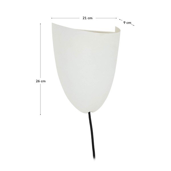 Fehér konnektorhoz csatlakoztatható fali lámpa Nibla – Kave Home-image-4