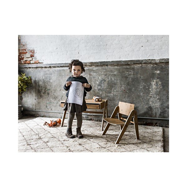 Geo's Moso-bambusz gyermek íróasztal szürke elemekkel - We Do Wood-image-1