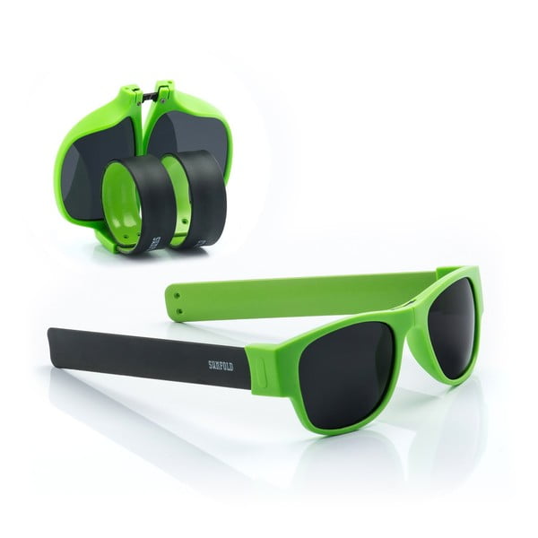 Sunfold AC6 zöld-fekete összecsukható napszemüveg - InnovaGoods