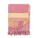 Sárga-rózsaszín újrahasznosított pamut takaró 130x160 cm Isnel – Bloomingville