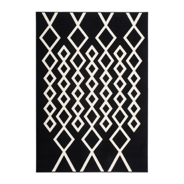 Sentosa 522 Elfenbein fekete szőnyeg, 160 x 230 cm - Kayoom