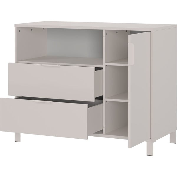 Krémszínű gyerek komód 115x92x54 cm Alkmaar – Germania-image-3