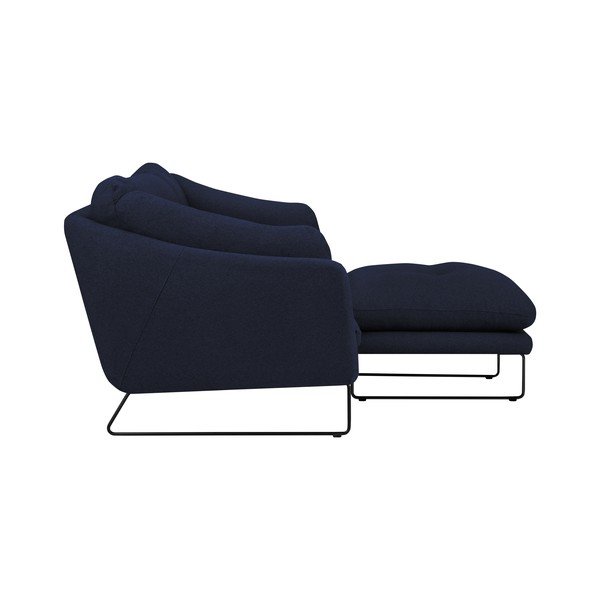Comet sötétkék kanapé és puff szett - Windsor & Co Sofas-image-2