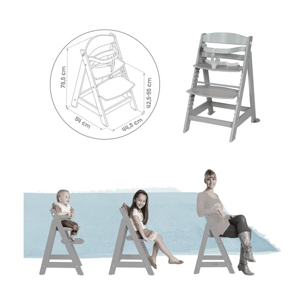 Szürkésbarna etetőszék Miffy – Roba-image-2