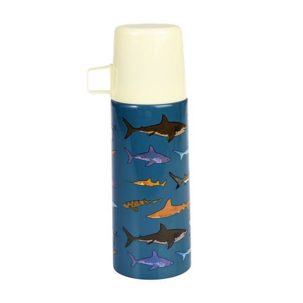 Kék gyerek termosz 350 ml Sharks – Rex London-image-2
