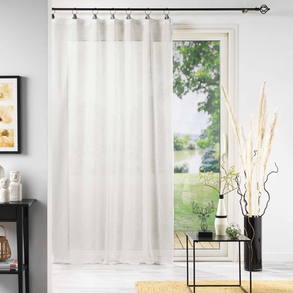 Fehér átlátszó függöny 140x240 cm Linka – douceur d'intérieur-image-2