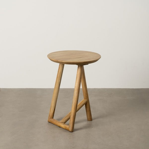 Mangófa kerek tárolóasztal ø 40 cm Mao – Ixia-image-1