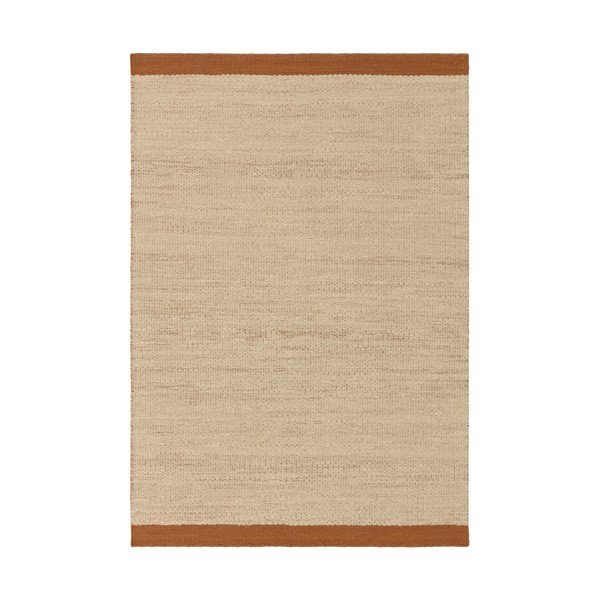 Krémszínű-terrakotta színű kézi szövésű gyapjú szőnyeg 200x290 cm Lima Rust – Asiatic Carpets