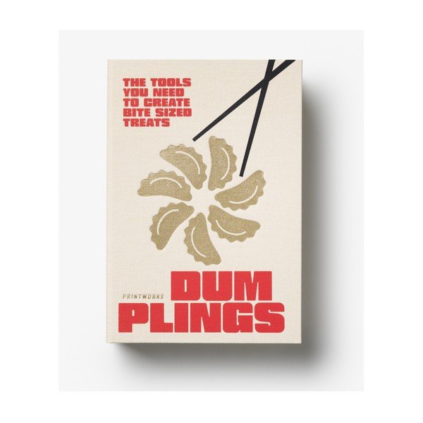 Bézs rozsdamentes acél négyszemélyes evőpálcika szett The Essentials - Dumpling Tools – Printworks