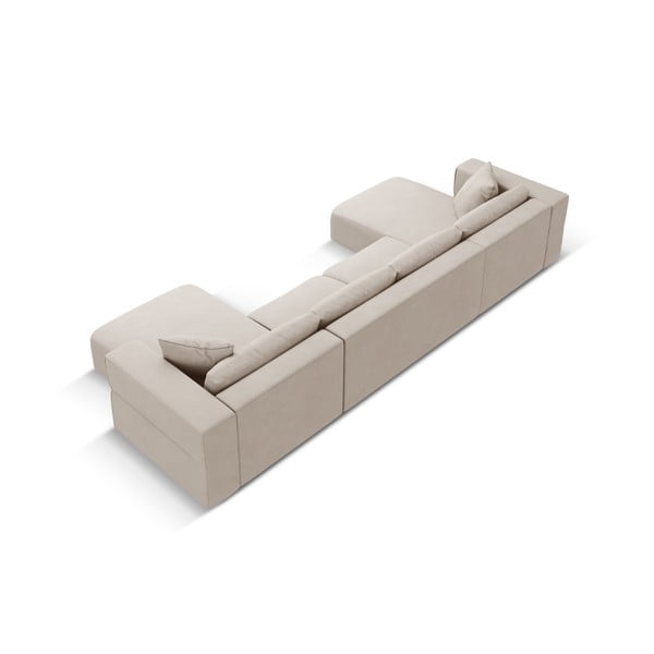 Bézs sarokkanapé ("U" alakú) Esther – Milo Casa-image-3