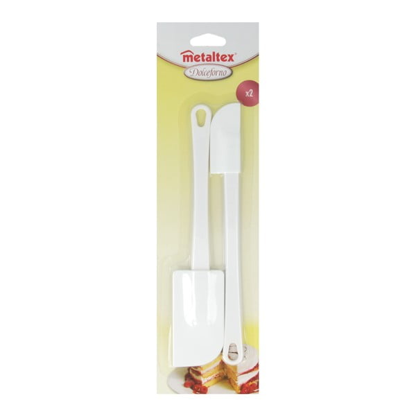 Metaltex 2 db fehér műanyag spatula - Metaltex-image-1